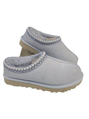 NEW UGG Tasman II Slippers Women's Sz 6 Sheepskin Suede Light Blue Slip-On Shoes